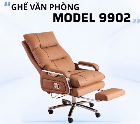 Ghế Giám Đốc Bọc Da Cao Cấp, Ghế Xoay Văn Phòng Có Gác Chân GĐ_9902