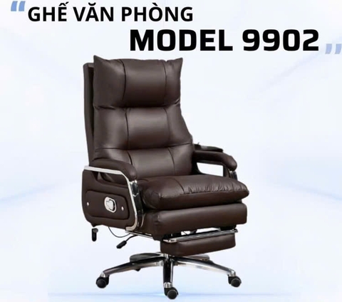 Ghế Giám Đốc Bọc Da Cao Cấp, Ghế Xoay Văn Phòng Có Gác Chân GĐ_9902