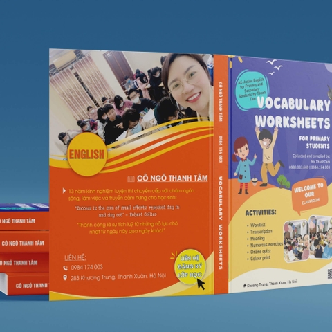 VOCABULARY WORKSHEETS FOR PRIMARY STUDENTS tập 1,2