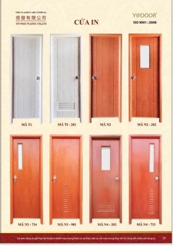 Cửa Nhựa In khung PVC