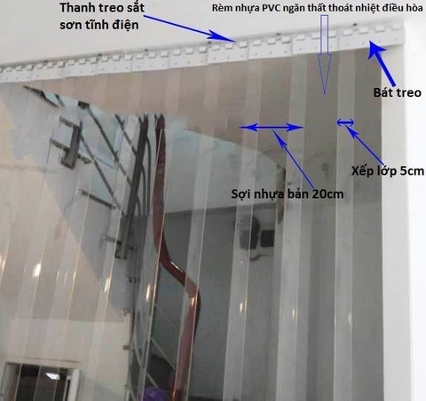 Rèm ngăn lạnh PVC