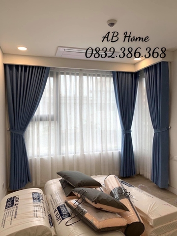 Màn cửa/ Rèm cửa vải chống nắng 2 lớp