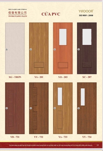 Cửa Nhựa PVC vân gỗ