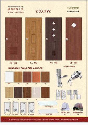 Cửa Nhựa PVC vân gỗ