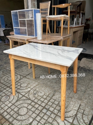 Bàn ăn mặt nhựa giả đá 60*1,2M