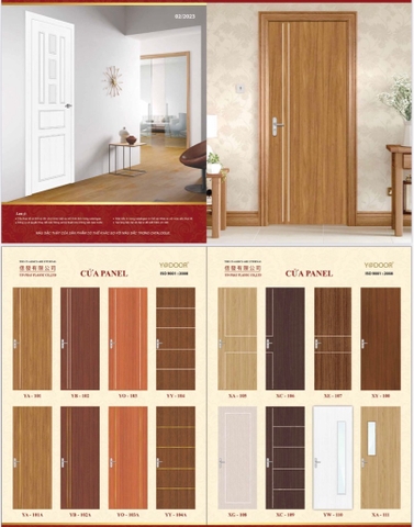 Cửa Nhựa PANEL vân gỗ