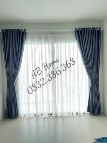 Màn cửa/ Rèm cửa vải chống nắng 2 lớp