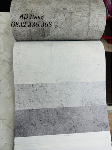 GIẤY DÁN TƯỜNG HÀN QUỐC Tone xi măng 1 cuộn 15m2