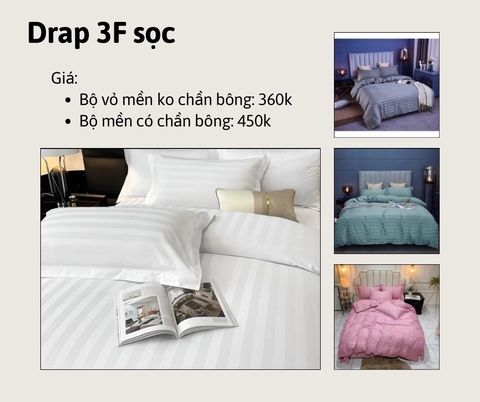 BỘ DRAP 3F SỌC KHÁCH SẠN