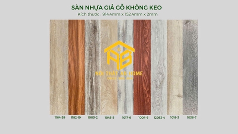SÀN NHỰA GIẢ GỖ KEO RỜI 2MM