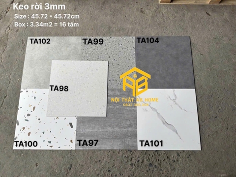 SÀN NHỰA GIẢ GỖ KEO RỜI 3MM