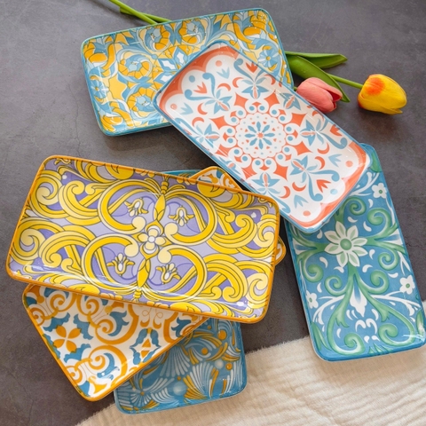 Đĩa Sushi Thổ cẩm