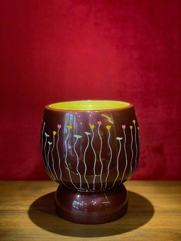 Son mài mỹ nghệ - Bình hoa sơn mài Hoa Mộng