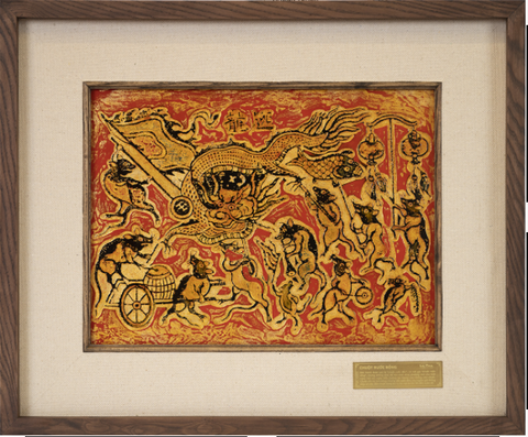 TRANH SƠN MÀI CHUỘT RƯỚC RỒNG