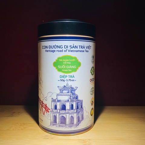 Trà Du Lịch Hà Nội - Diệp trà Shan tuyết cổ thụ 50g