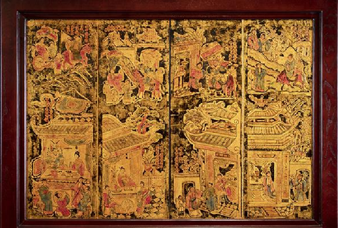 TRANH SƠN MÀI KIM VÂN KIỀU