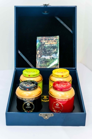 Tứ đại danh trà - Hộp sơn mài