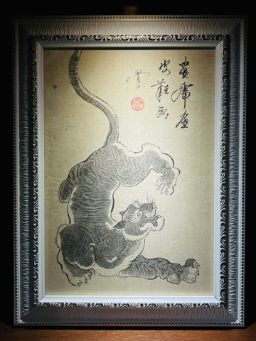 Bức tranh Thi Hổ Thi Bì Bất Thi Cốt