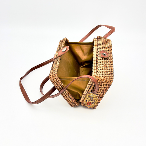 MÂY TRE ĐAN - TÚI HỘP MÂY TRE ĐAN DÂY DA