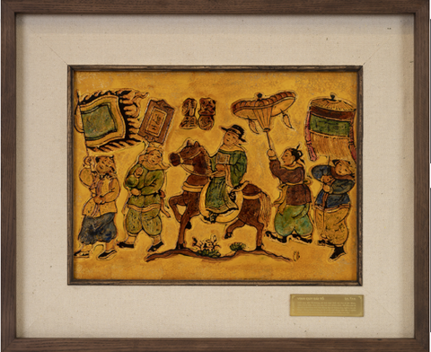 TRANH SƠN MÀI VINH QUI BÁI TỔ