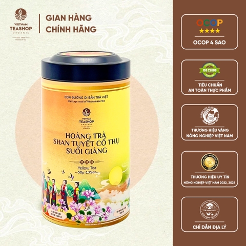 Trà Du lịch Yên Bái - Hoàng trà shan tuyết cổ thụ 50g