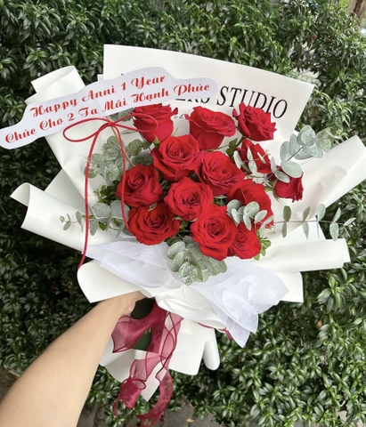 ❤️ Bó Hoa Hồng Đỏ Kỷ Niệm – Mãi Bên Nhau & Trọn Vẹn Yêu Thương