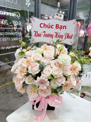 Giỏ hoa khai trương,chúc mừng