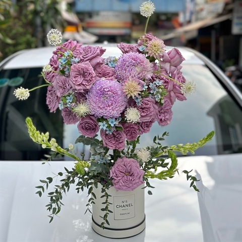 Hộp Hoa Hồng trái tim SP000031