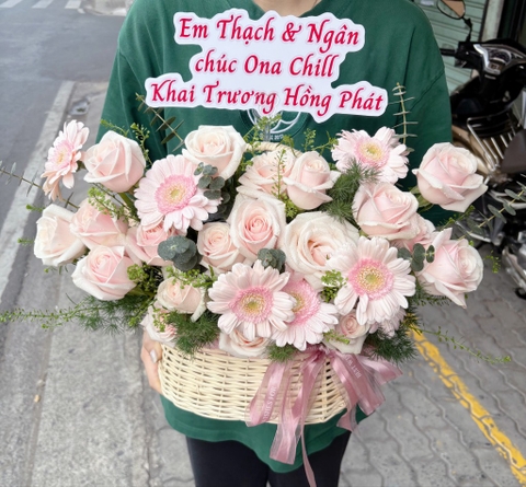 Giỏ hoa khai trương SP000005