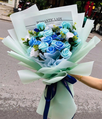 Bó hoa sáp mix màu