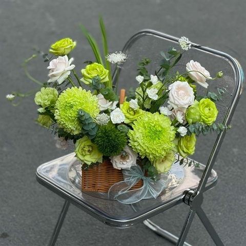 Giỏ hoa khai trương SP000004