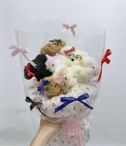 Bó hoa gấu tặng