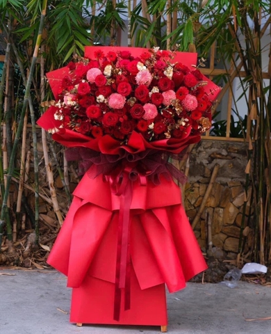 Kệ hoa khai trương,lẳng hoa chúc mừng