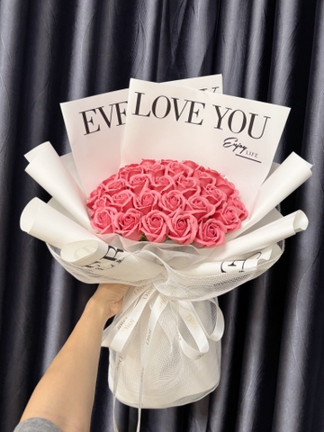 Bó hoa Hồng sáp bông SP000043