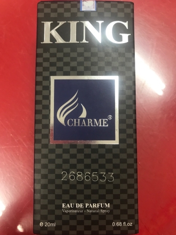 Nước hoa charmerking 20ml nam tính