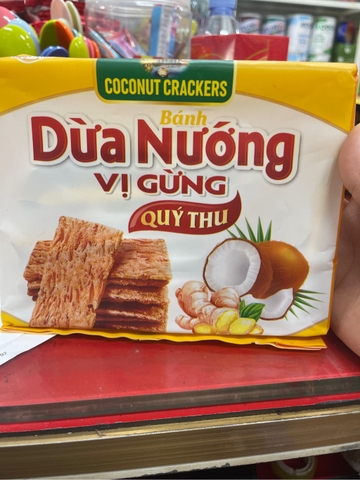 Dừa nướng vị gừng quý thu