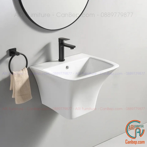 Lavabo Nguyên Khối Treo LWB09 Trắng