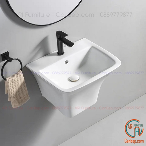 Lavabo Nguyên Khối Treo LWB09 Trắng