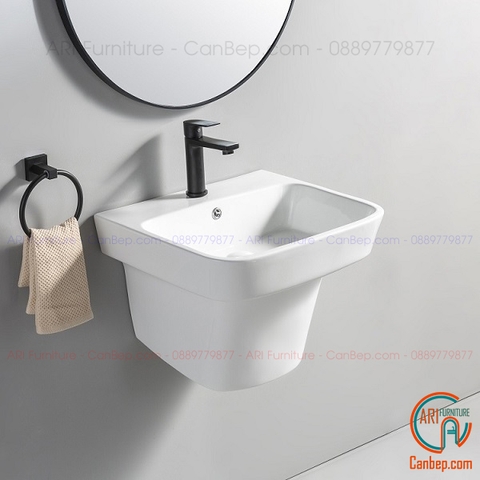 Lavabo Nguyên Khối Treo LWB10 Trắng