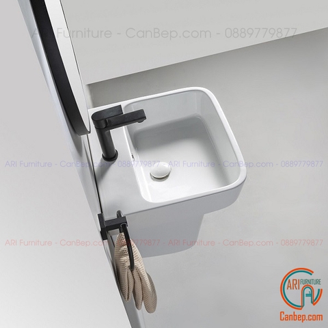 Lavabo Nguyên Khối Treo LWB10 Trắng