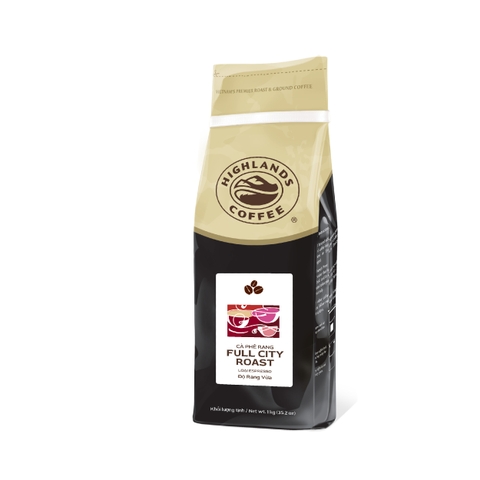 CÀ PHÊ NGUYÊN HẠT FULL CITY ROAST 1KG HIGHLANDS COFFEE