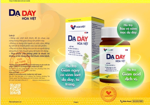 Thực phẩm bảo vệ sức khỏe Dạ Dày Hoa Việt