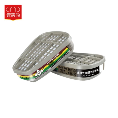 Hộp lọc Ams khí hỗn hợp clo, so2, flo, Amoniac CE2834 A8560 cho mặt nạ