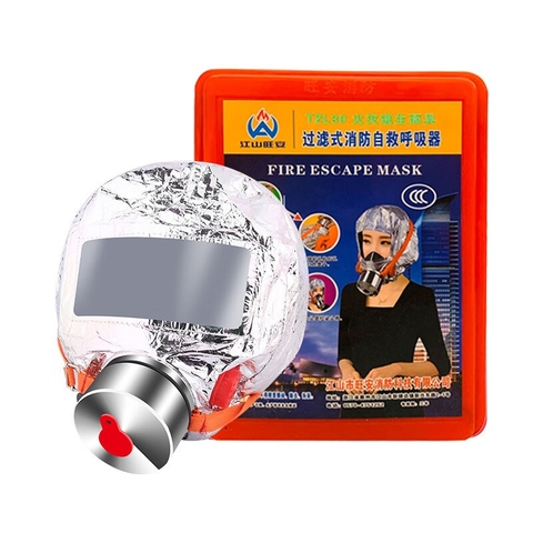 Bộ mặt nạ phòng độc khói có tem kiểm định TZL30 mặt nạ chống độc pccc dùng trong gia đình văn phòng