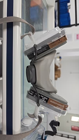 Bộ mặt nạ Ams nửa mặt bằng TPU quy cách A620+A8510 lọc khí hữu cơ và axit