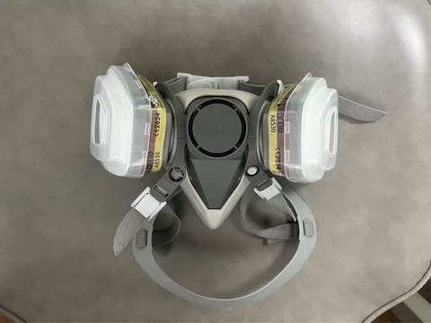 Bộ mặt nạ Ams nửa mặt bằng TPU quy cách A620+A8530 lọc khí hữu cơ và axit