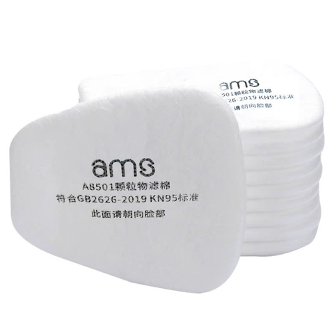 Màng lọc Ams KN95 cho mặt nạ hộp lọc quy cách A8501 hình thang