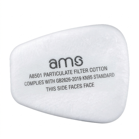 KN95 dust filter (AMS KN95 filter pad for dual-cartridge respirator model A8501) EN149 QCVN12