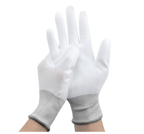 Găng tay Ams vải Poly phủ PU bàn tay model A568 (gói 10 đôi)