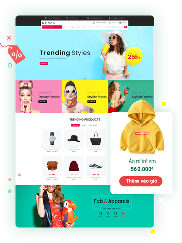 Website bán hàng Sapo khởi tạo nhanh, có sẵn nền tảng